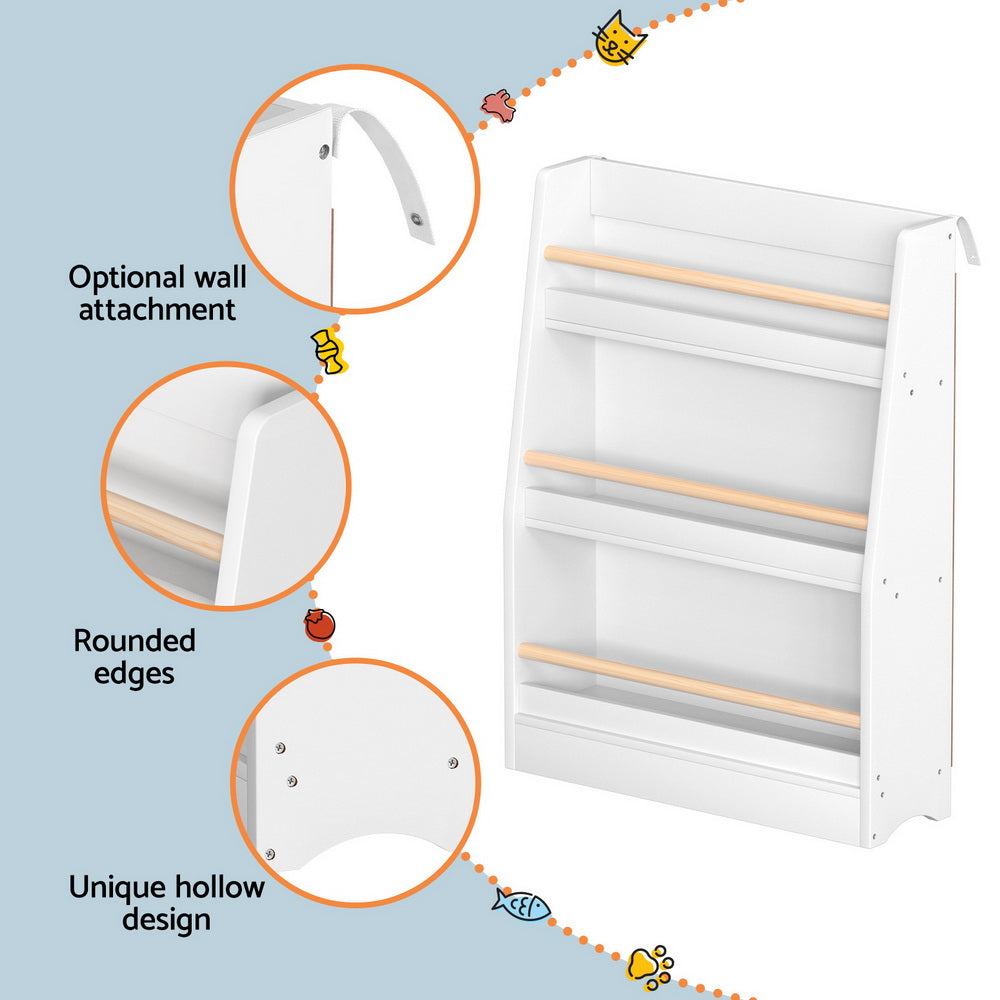 KEEZI KIDS BOOK STORAGE DISPLAY SHELF