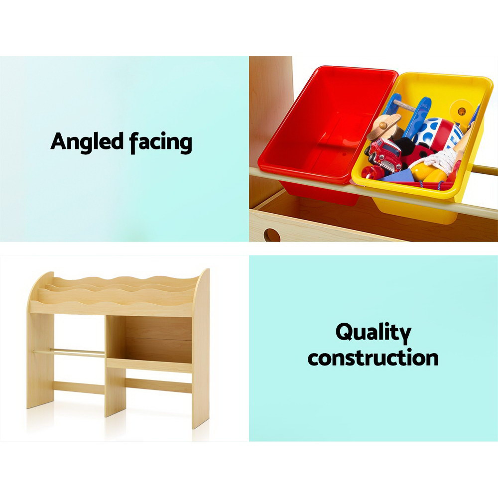 KEEZI KIDS BOOKS SHELF STORAGE UNIT