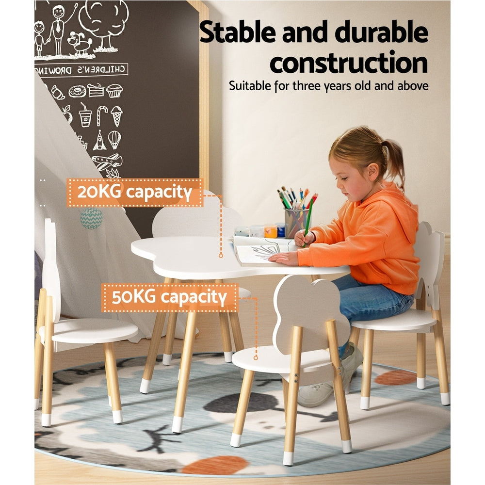KEEZI 5PCE ACTIVITY TABLE CHAIRS SET
