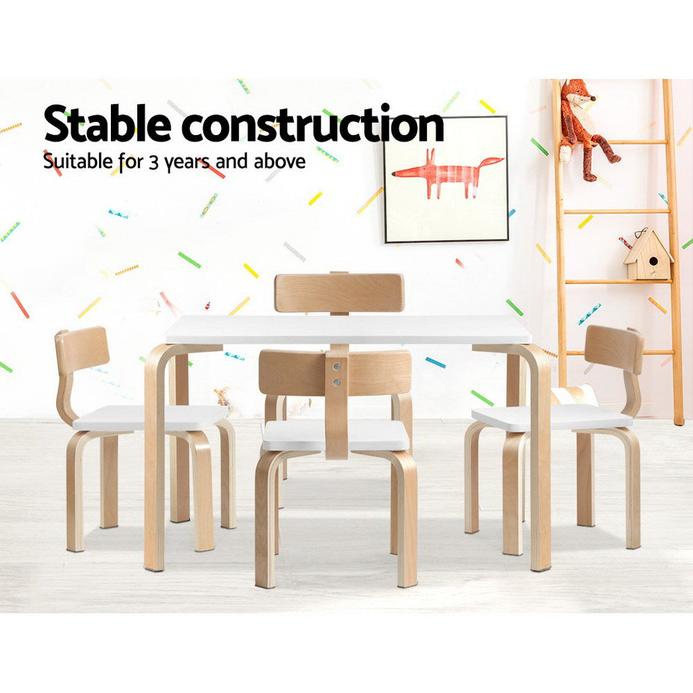 KEEZI 5PCE TABLE & CHAIRS SET