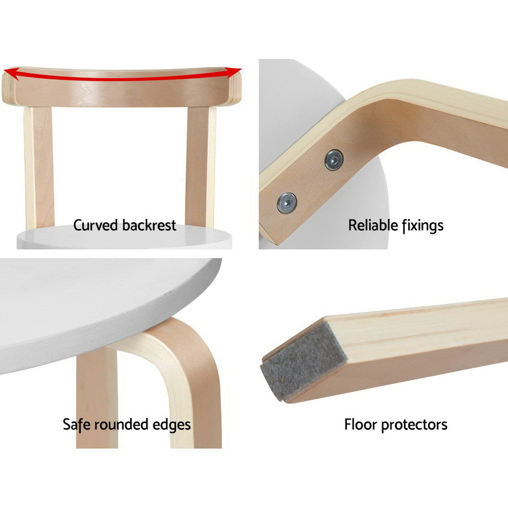 KEEZI 3PCE TABLE & CHAIRS SET