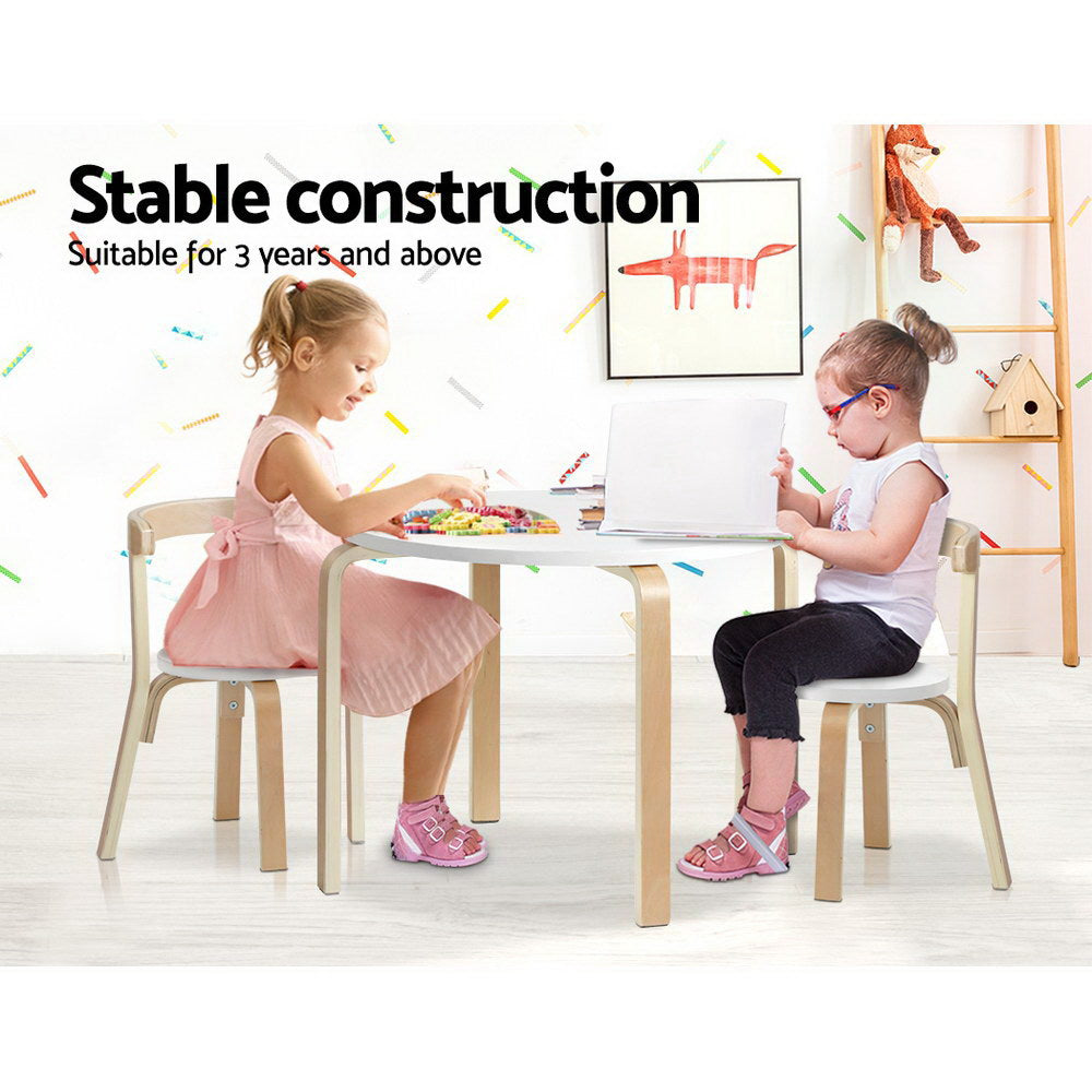 KEEZI 3PCE TABLE & CHAIRS SET