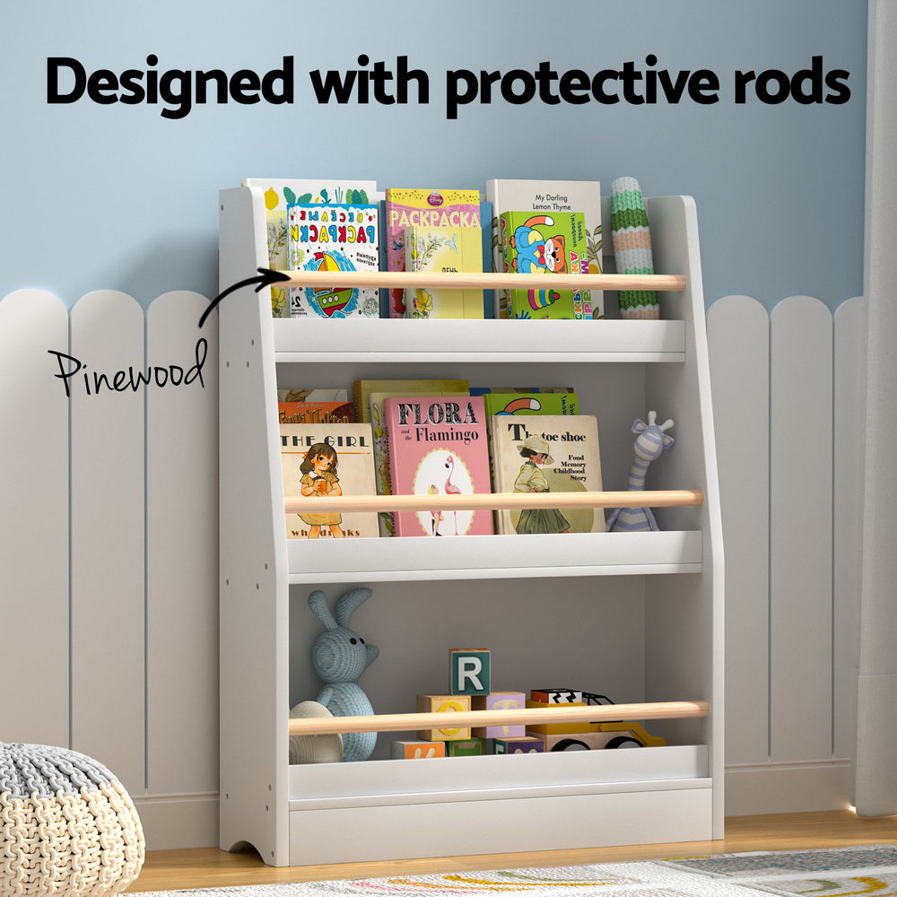 KEEZI KIDS BOOK STORAGE DISPLAY SHELF