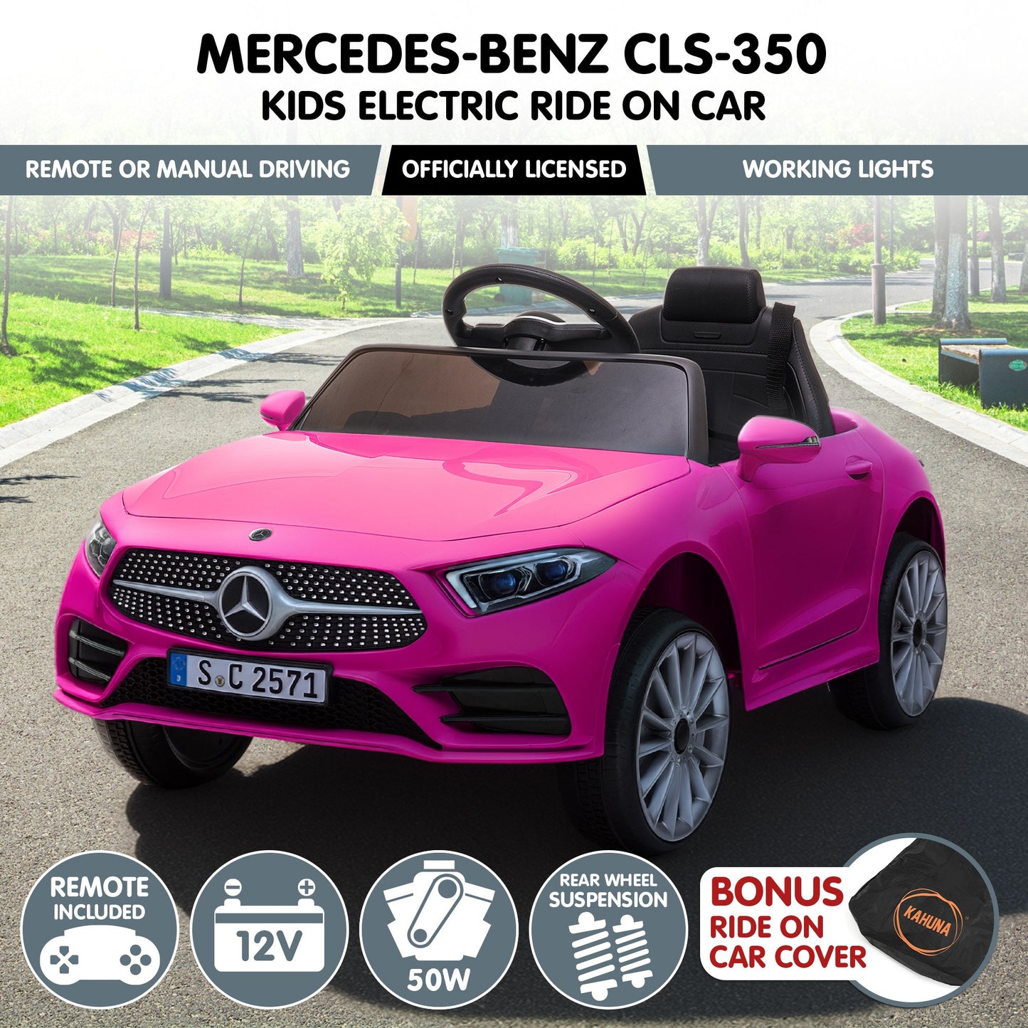 KAHUNA LICENSED MERCEDES BENZ CLS 350 RIDE ON CAR